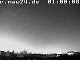 Der Himmel &uuml;ber Mannheim um 1:00 Uhr