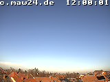Der Himmel &uuml;ber Mannheim um 12:00 Uhr